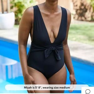 Aerie black one piece size medium